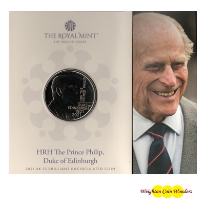 2021 BU £5 Coin Pack - HRH Duke of Edinburgh